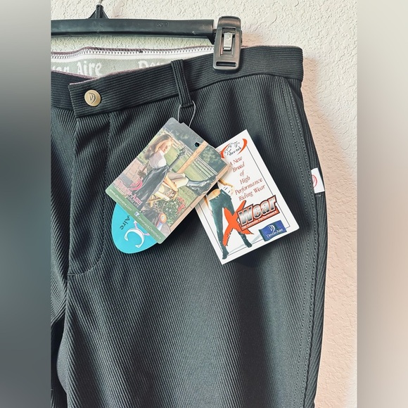 Devon Aire Ladies All-Pro Ribbed Riding Breeches Black Style 500R Size 34R - Picture 3 of 12